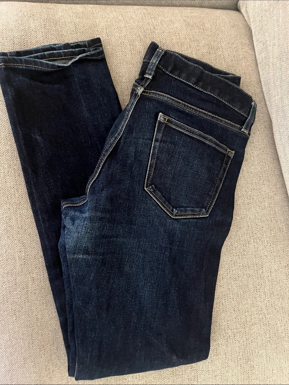 Dark Wash Straight Leg Jeans